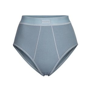 KYANITE HIGH-WAISTED BRIEF COTTON RIB